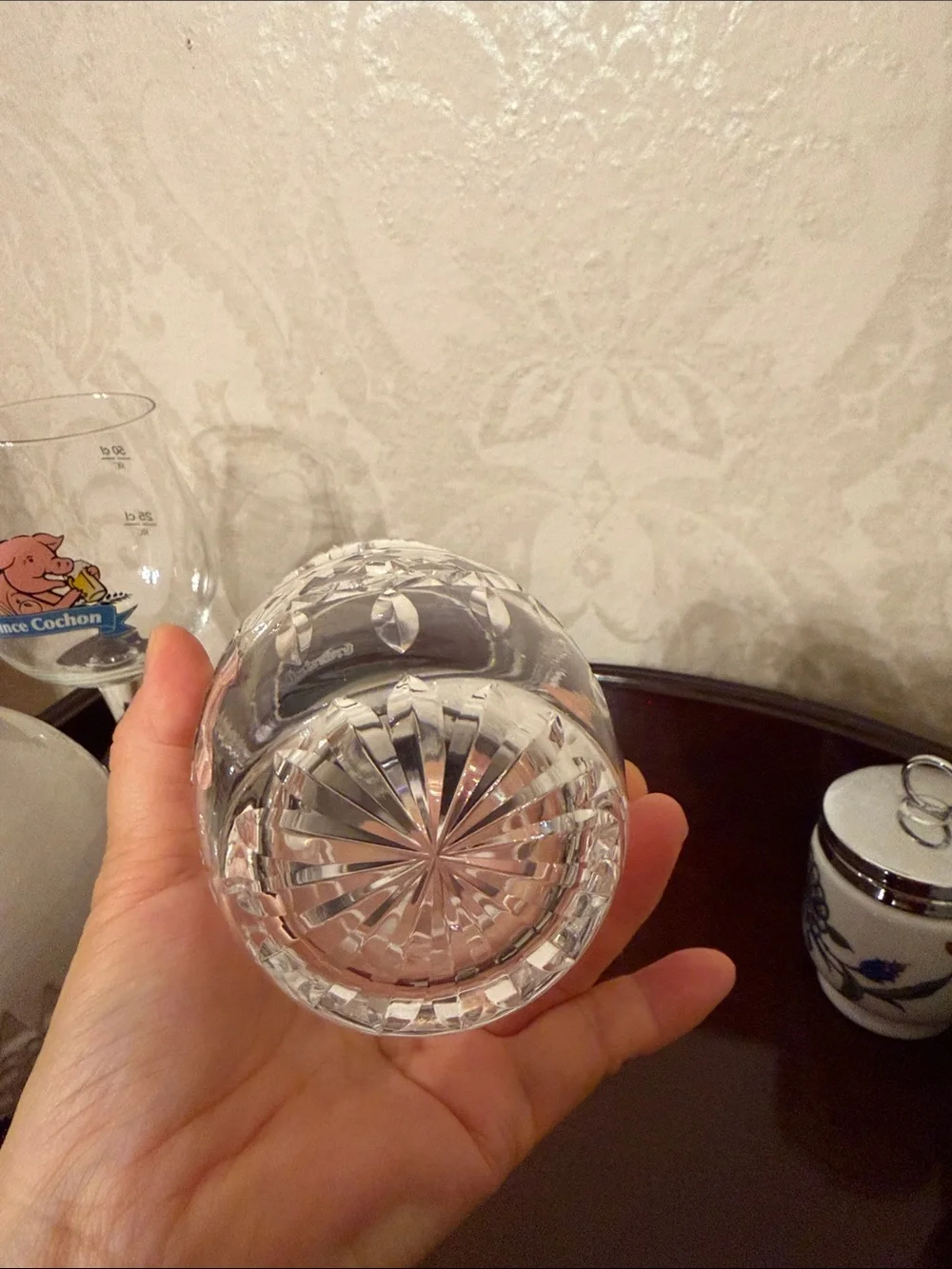 Waterford Crystal jar , container with no lid